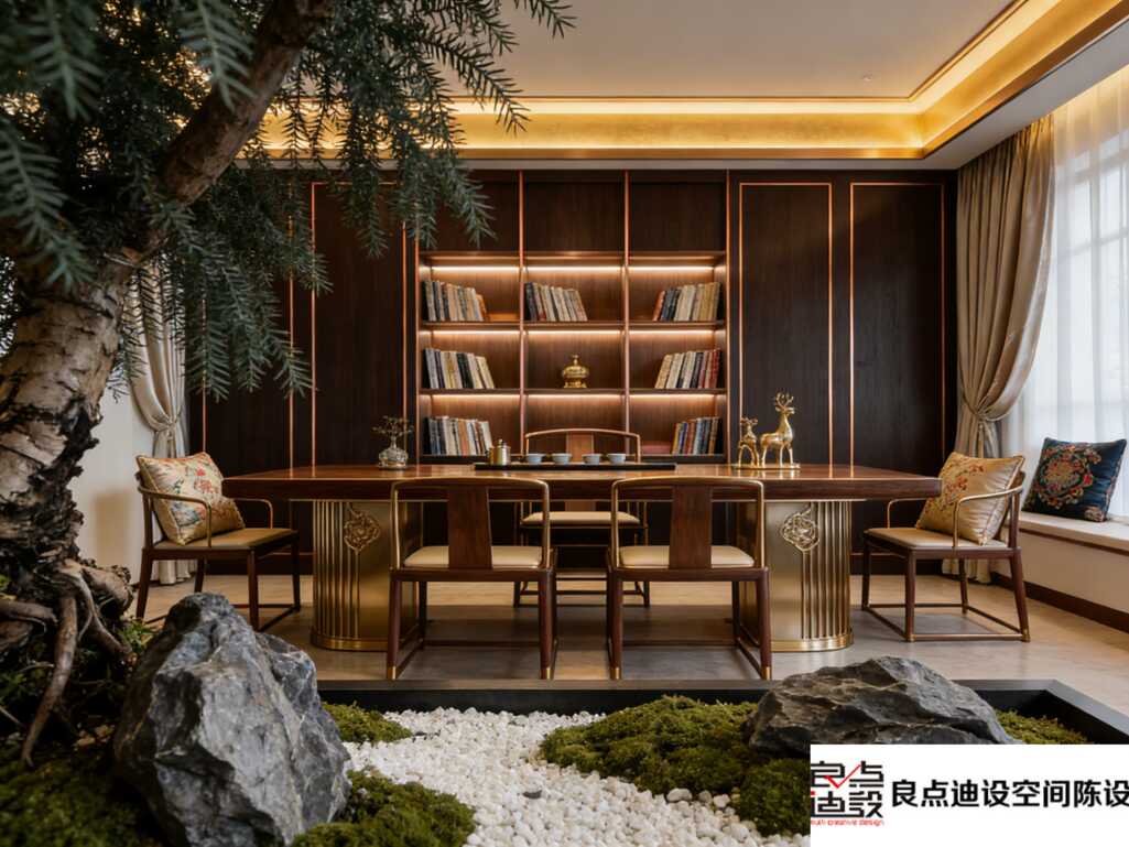 新中式茶馆装修软装设计揭秘|教你装出高级感拉满的茶空间!